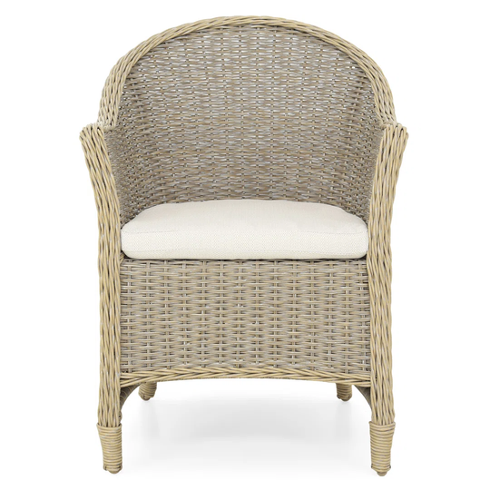 Set 2 Dining Armchairs Saffire L.61 L.70 H.82 Nature/grey