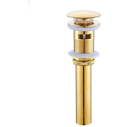 BetterLife European White Copper Golden Drainage Basin With Hole Bounce Drain