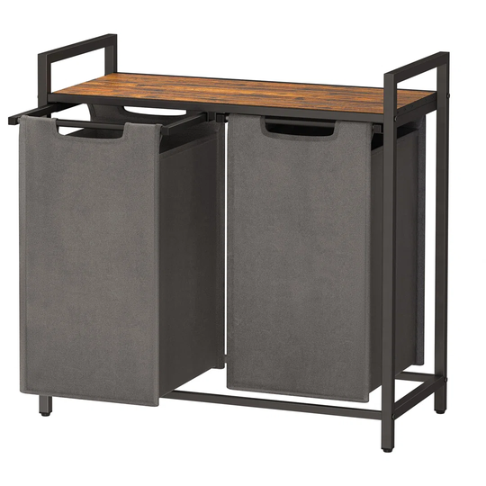 Laundry Basket With 2-Compartment