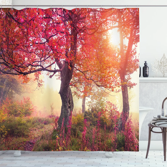 Bentleigh Polyester Shower Curtain Set