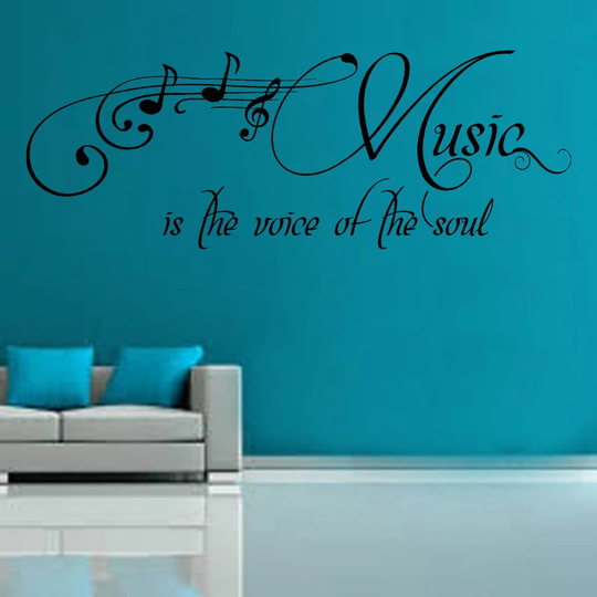 Music Is The Voice Decal Wall Sticker