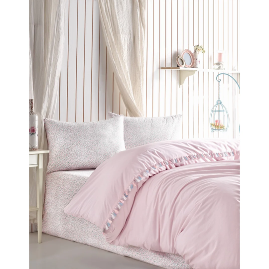 Clintonpark Pink 100% Cotton Duvet Cover Set