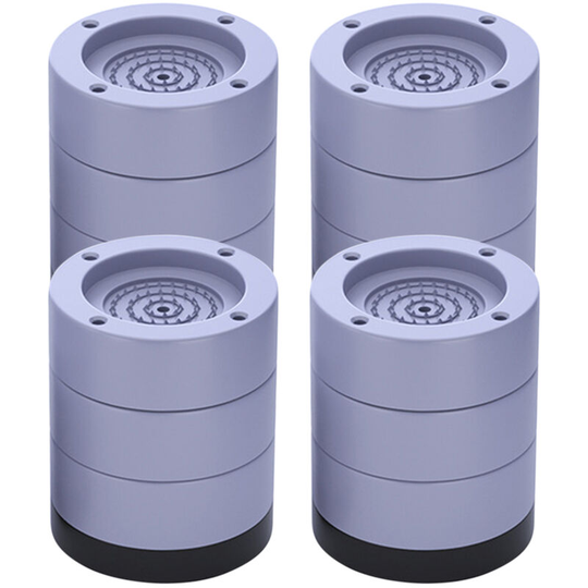 4 Pack Washing Machine Feet Pads Anti Vibration Non-Slip Shock and Noise Cancelling Height Adjustable Pads, Grey&8.5CM - Grey&8.5CM
