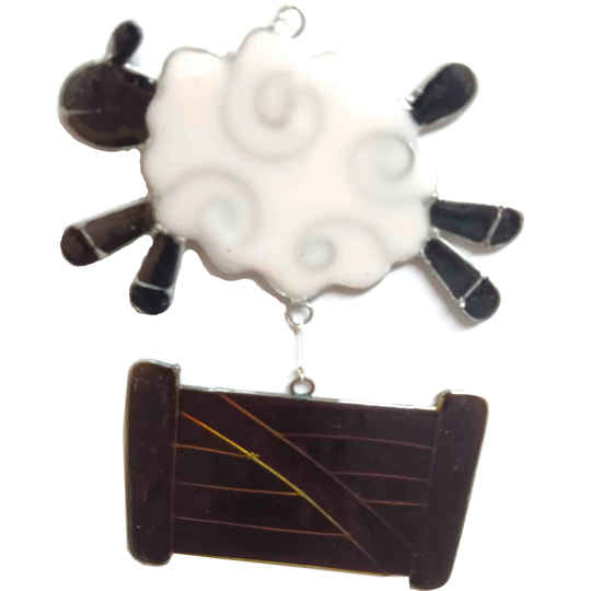 Pegues Jumping Sheep Suncatcher