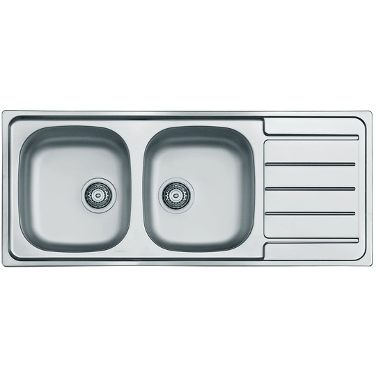 Caden 116 cm x 50 cm Double Bowl Kitchen Sink