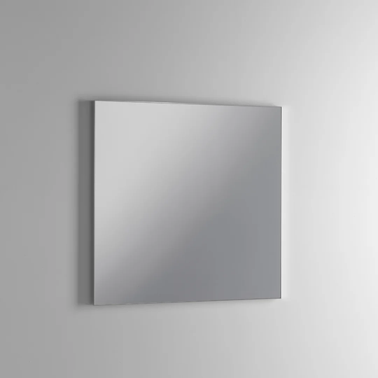Framed Wall Mounted Bathroom Mirror in Silver