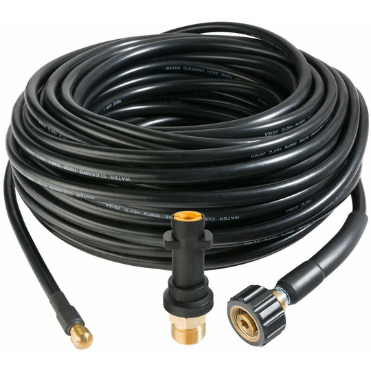 Arebos - Pipe cleaning hose 30 m 160 bar Pipe cleaner Drain cleaner Sewer rat - Black