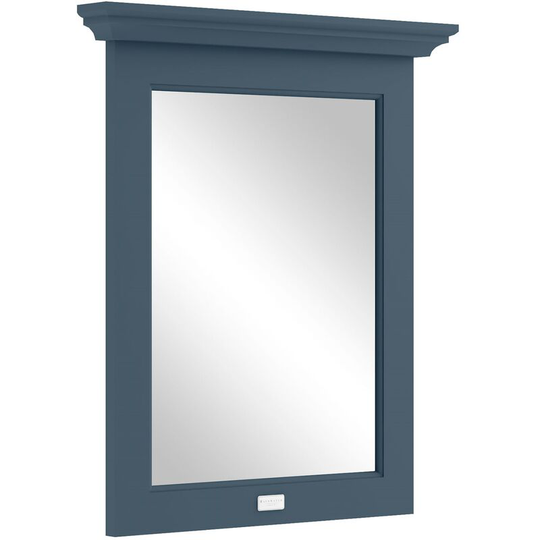 Flat Bathroom Mirror 600mm Wide - Stiffkey Blue - Bayswater