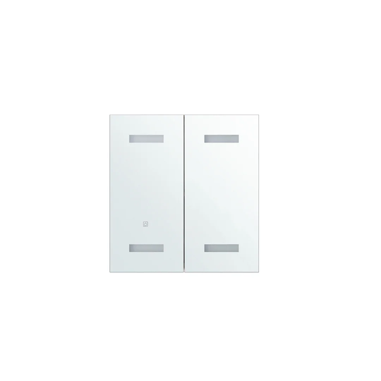 Bathroom Wall Mounted Mirror Cabinet With LED 60 X 60 Cm Tellis