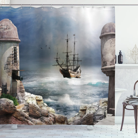 Billierose 13 Piece Polyester Shower Curtain Set