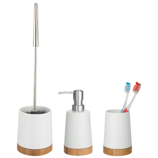 Bamboo Bathroom Accessory Set
