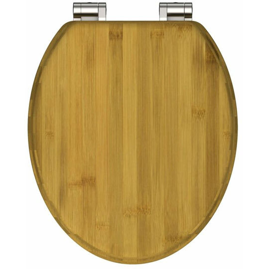 Toilet Seat dark bamboo schütte - Brown