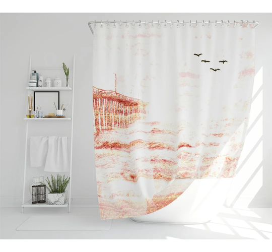 Dimesha Polyester Shower Curtain Set