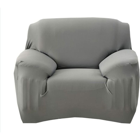 Stretch Polyester Armchair Cover Sofa Decor Living Room Sofa Anti-dust and Protective Cover (Grey) - Litzee