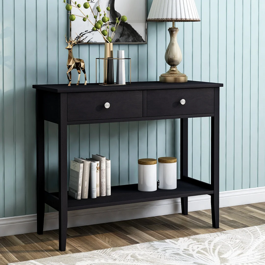 Utrecht 100Cm Solid Wood Console Table