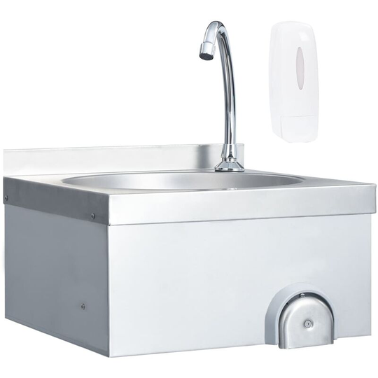 Vidaxl - Hand Wash Sink with Faucet and Soap Dispenser Stainless Steel Silver