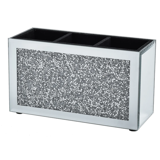 Eidson Crushed Glass Make Up Brush Holder