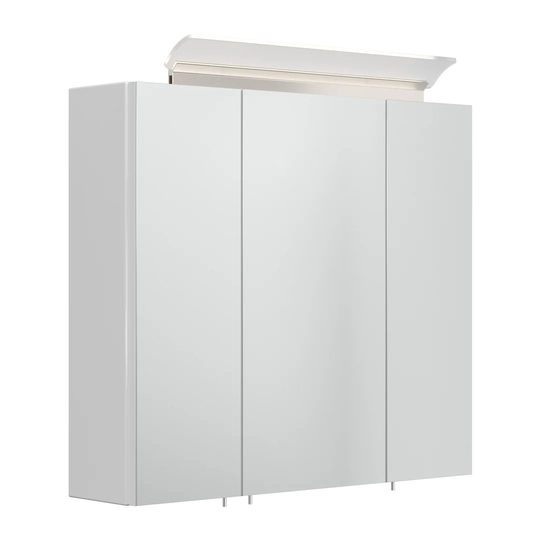 Authement 70cm x 62cm Surface Mount Mirror Cabinet with Lighting