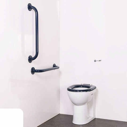 NymaPRO Back to Wall Ambulant Doc m Toilet Pack with Exposed Fixings - White - Nymas