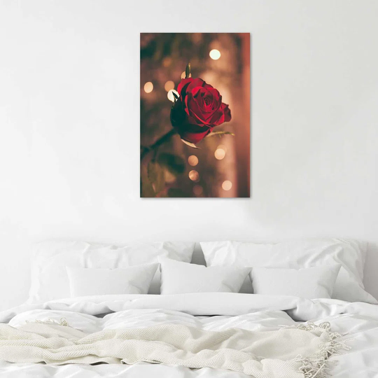Red Rose Flower - Unframed Photograph