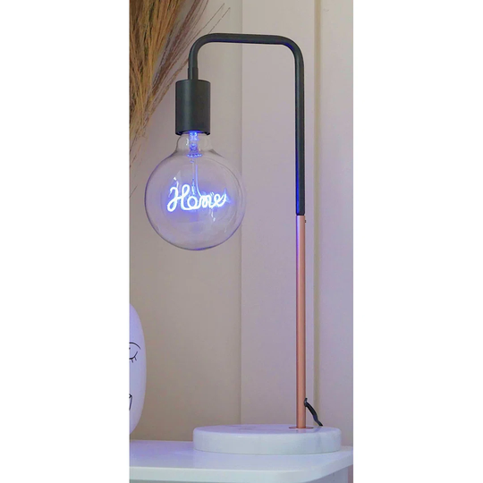 Stoneboro 51Cm Black/Copper Desk Lamp Set with Outlet