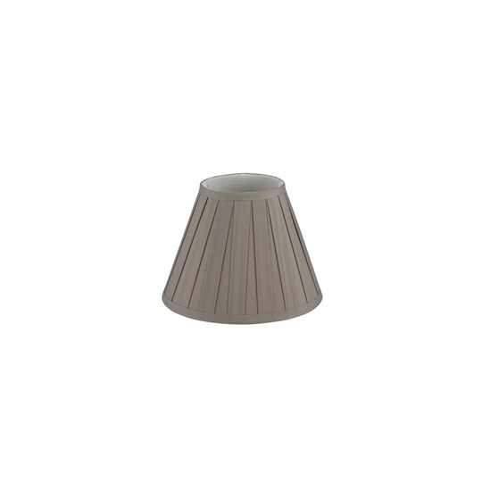 19Cm H Polyester Empire Lamp Shade ( Clip On ) in Grey