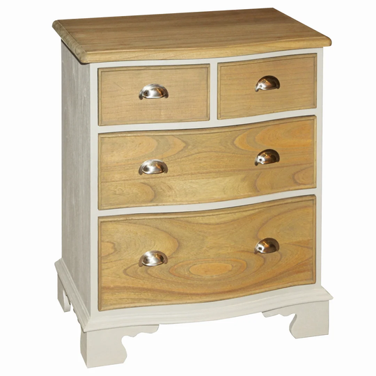 4 Drawer 71Cm W Solid Wood Chest Of Drawers