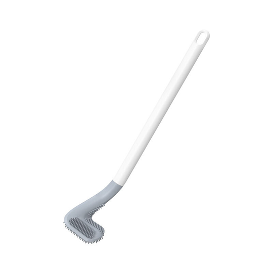 Silicone toilet brush toilet brush cleaning brush non-slip bathroom toilet white