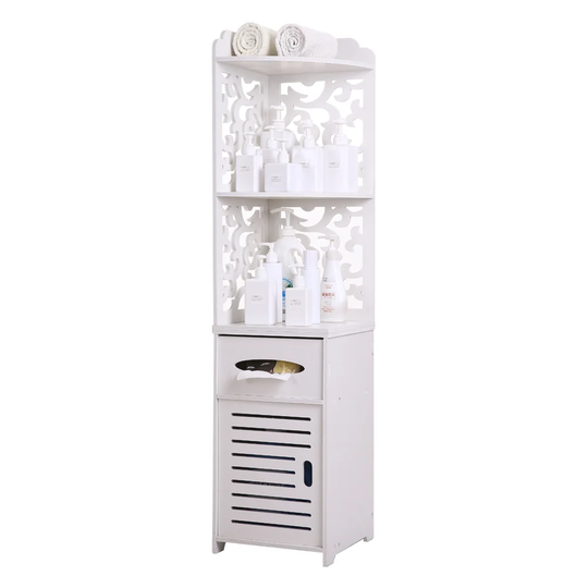 Bowry 30Cm W x 120Cm H x 30Cm D Free-Standing Tall Bathroom Cabinet