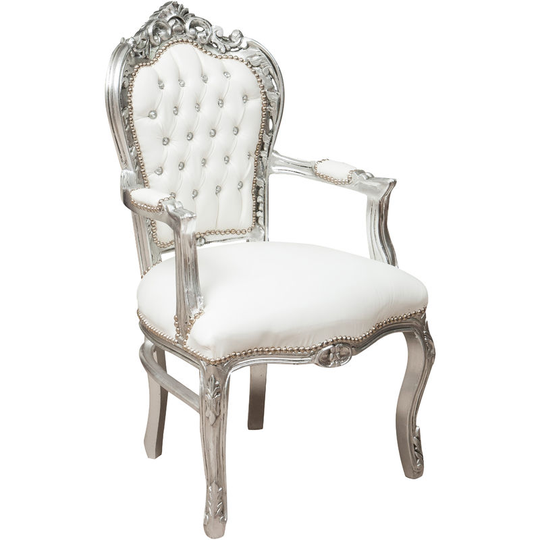 Louis xvi French style solid beech wood armchair