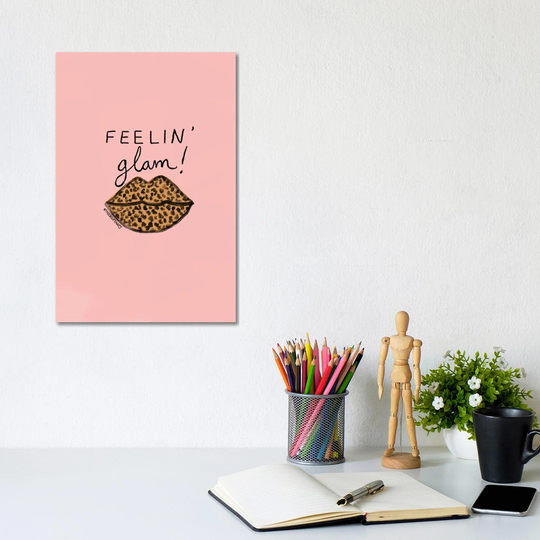 Feelin Glam by Bouffants & Broken Hearts - Wrapped Canvas Graphic Art