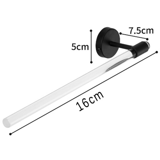 Sunflowergb - Clear Acrylic Paper Towel Holder with Matte Black Stainless Steel Base, Lucite Towel Rack for Kitchen Bathroom Bedroom Wall