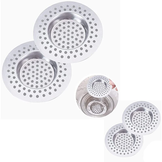 4pcs Kitchen Sink Strainer, Sink Drain Strainer, Kitchen Sink Grid, Stainless Steel Sink Strainer for Kitchen