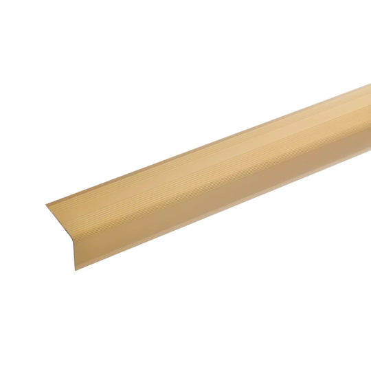 Abdala Metal 2.2 cm Thick x 3 cm Wide x 100 cm Length Stair Nose in Gold