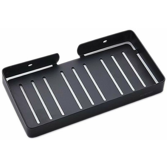 Bathroom Holder Shower Basket Stainless Steel Perforated 304 Black Stainless Steel Soap Holder--