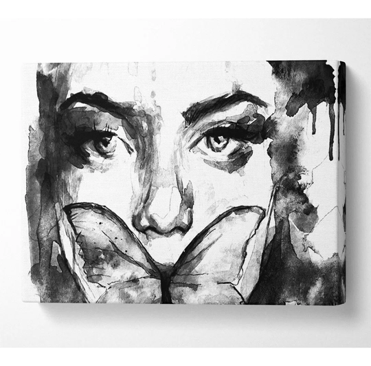 The Butterfly Mouth - Wrapped Canvas Graphic Art