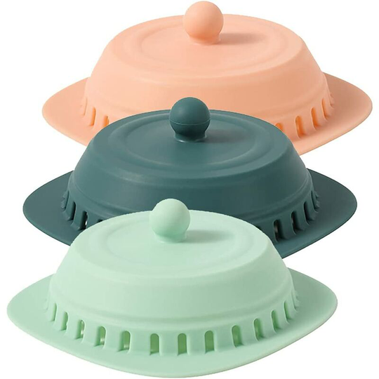 Set of 3 shower drain plugs - Anti-obstruction - Filter for sink - for shower, bathtub, kitchen, bathroom