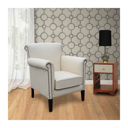Chesterfield Havana Arm Chair Cottonseed Leather uk Manufactured