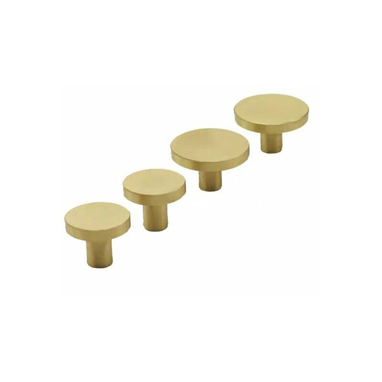 Morejieka - Solid Brass Round Handle, Gold Drawer knobs ,Cabinet knobs,for Cabinet Door, Wardrobe Door, Dresser Drawer and Home Dcoration, Gold