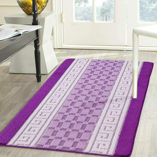 Lubeck Flatweave White/Purple Rug