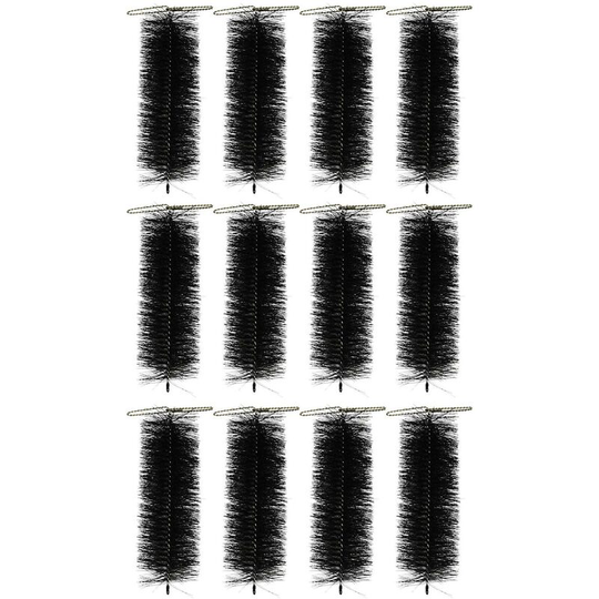 Set of 12 Black Drain & Gutter Downpipe Leaf Guard Plugs (30cm)