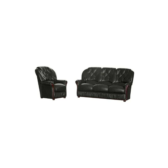 Alabama Sofa Set 3 Seater + Armchair Genuine Italian Leather Sofa Suite Offer