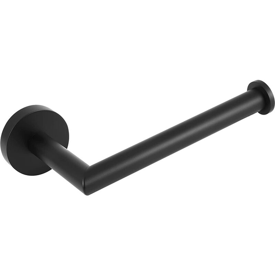 Black Toilet Paper Holder, Bathroom Wall Mounted Toilet Roll Holder, sus 304 Stainless Steel, wc Toilet Roll Holder (Matte Black)