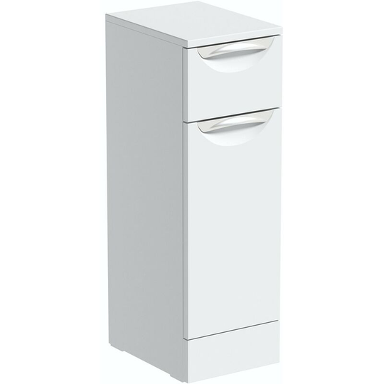 Elsdon white storage unit 766 x 250mm - White - Orchard