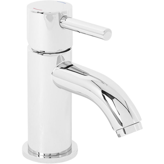 NRG - Mini Chrome Mono Basin Sink Mixer Tap Modern Cloakroom Bathroom Lever Faucet