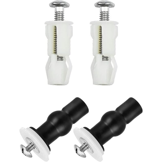 4 Pcs Toilet Seat Hinge Fasteners, Toilet Lid Expansion Screws Toilet Seat Fastener Toilet Seat Screws Set, Toilet Lid Replacement Parts