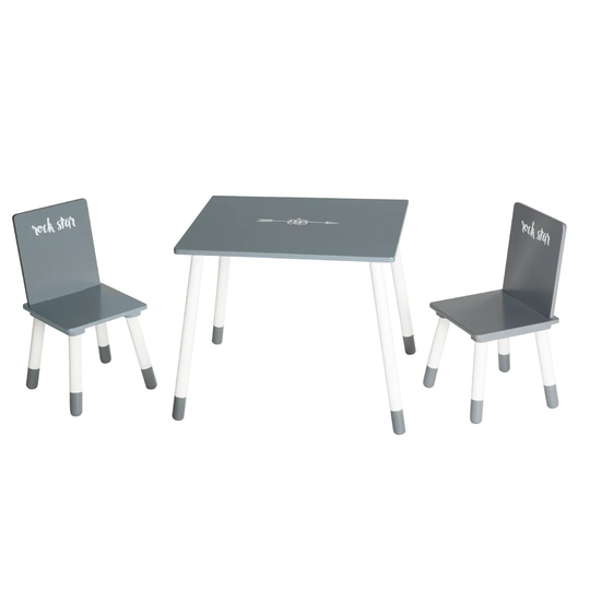 Rock Star Baby 3 Piece Table and Chair Set