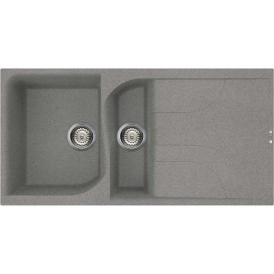 Reginox Ego 475 Granite Titainum Single & Half Bowl Reversible Drainer Sink