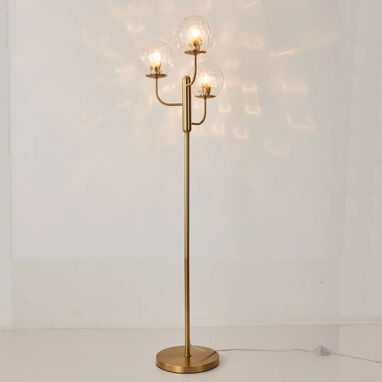 Kota 14' Brushed Brass Tree Floor Lamp