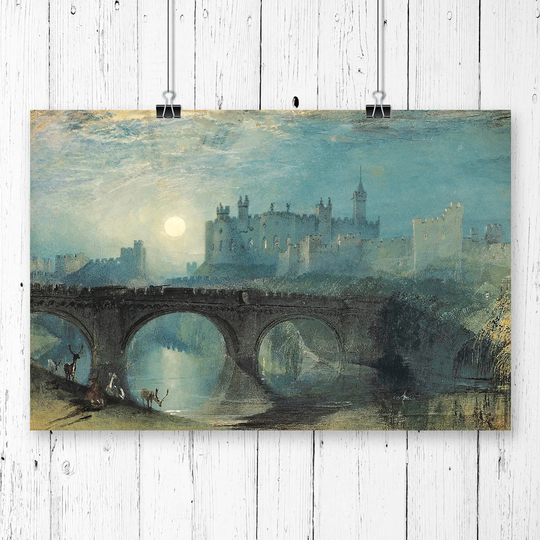 Alnwick Castle' by J.M.W. Turner Wall Art